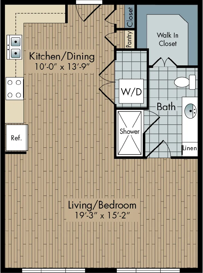 2111 Austin Houston Apartments FloorPlan 14