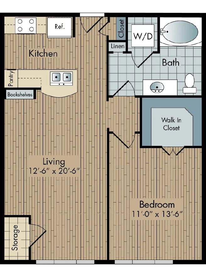 2111 Austin Houston Apartments FloorPlan 3
