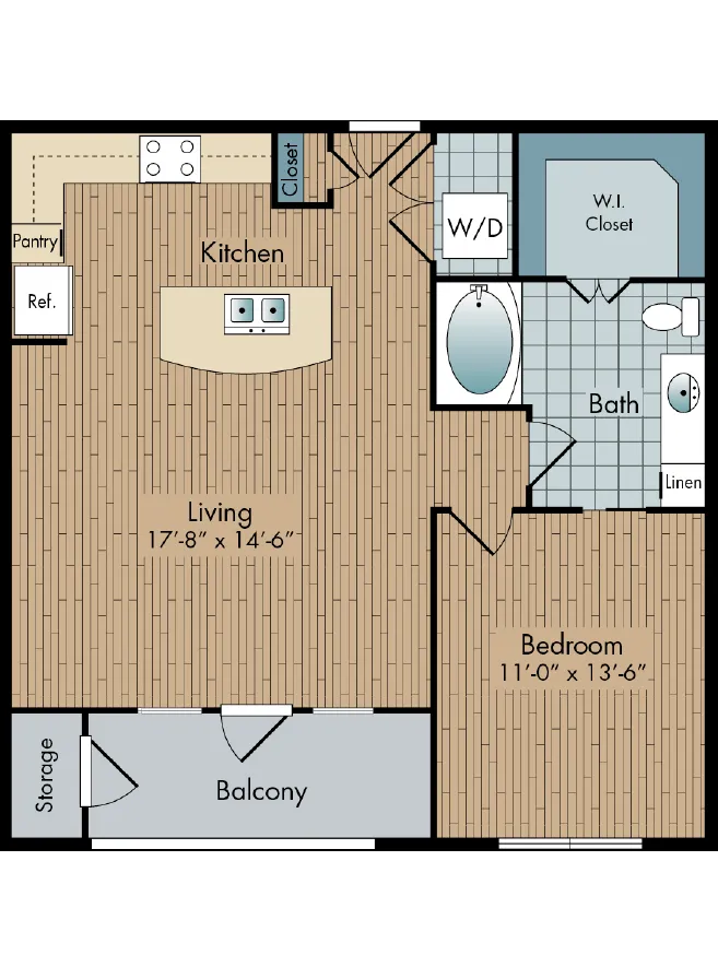 2111 Austin Houston Apartments FloorPlan 8
