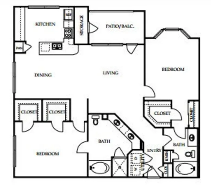 4001 Midtown Houston Apartments FloorPlan 10