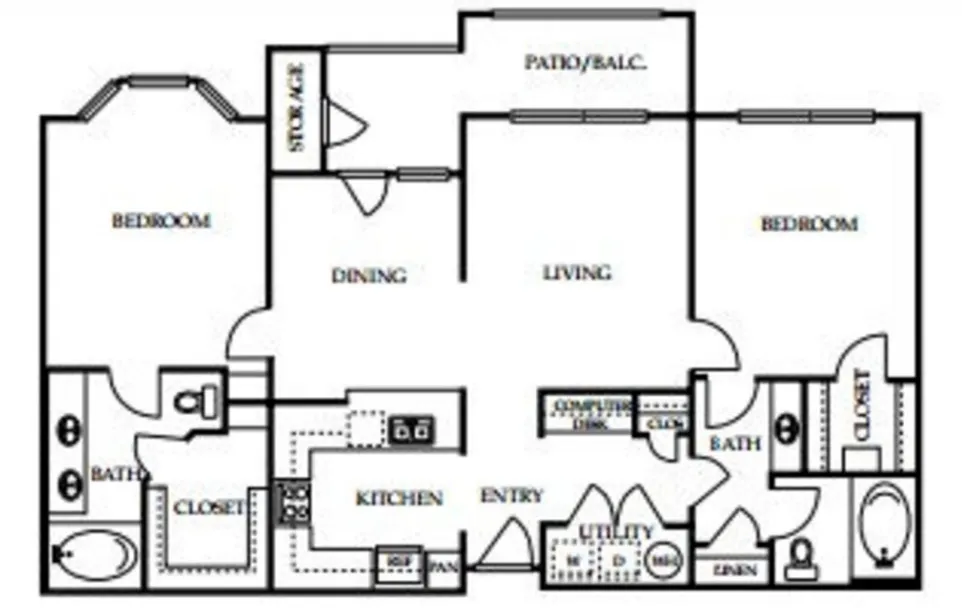 4001 Midtown Houston Apartments FloorPlan 11