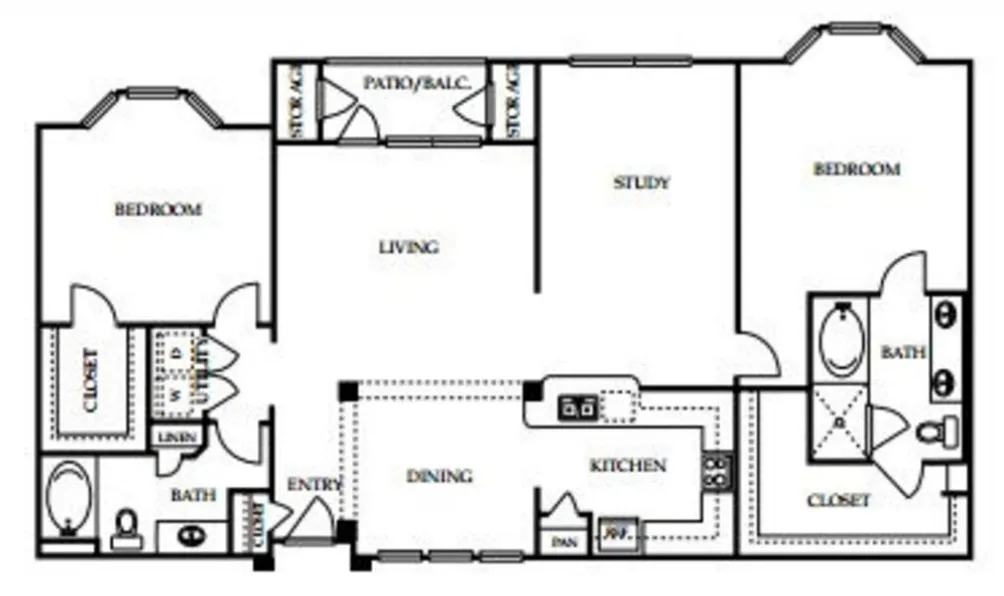 4001 Midtown Houston Apartments FloorPlan 12