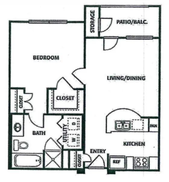 4001 Midtown Houston Apartments FloorPlan 2