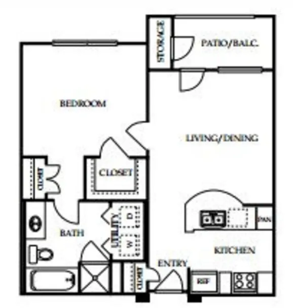 4001 Midtown Houston Apartments FloorPlan 3
