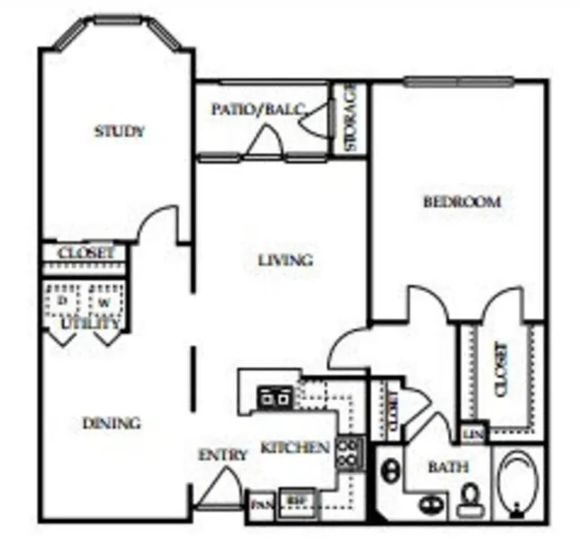 4001 Midtown Houston Apartments FloorPlan 7