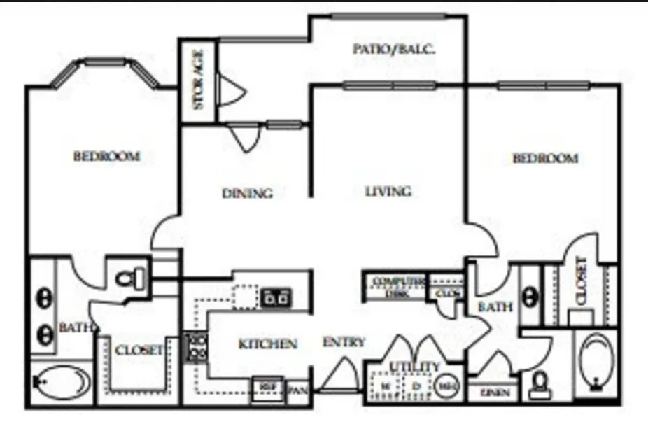 4001 Midtown Houston Apartments FloorPlan 8