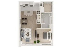 7 Riverway Houston Apartments FloorPlan 1