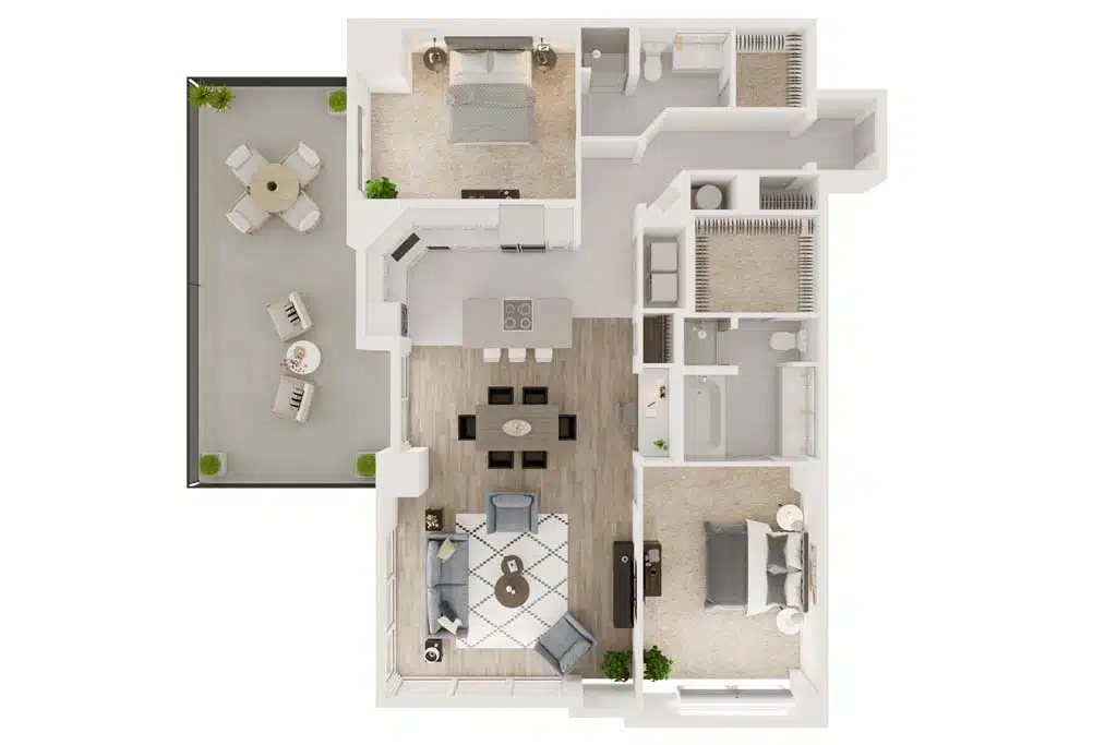 7 Riverway Houston Apartments FloorPlan 18