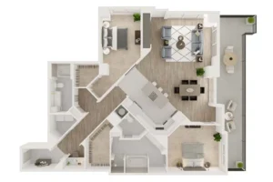7 Riverway Houston Apartments FloorPlan 19