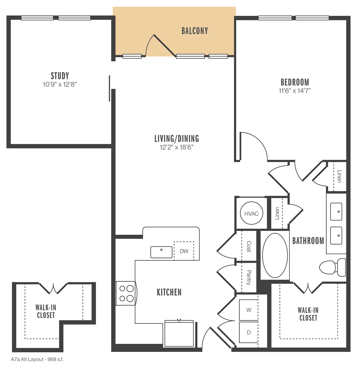 Alexan 5151 Houston Apartment Floorplan 15
