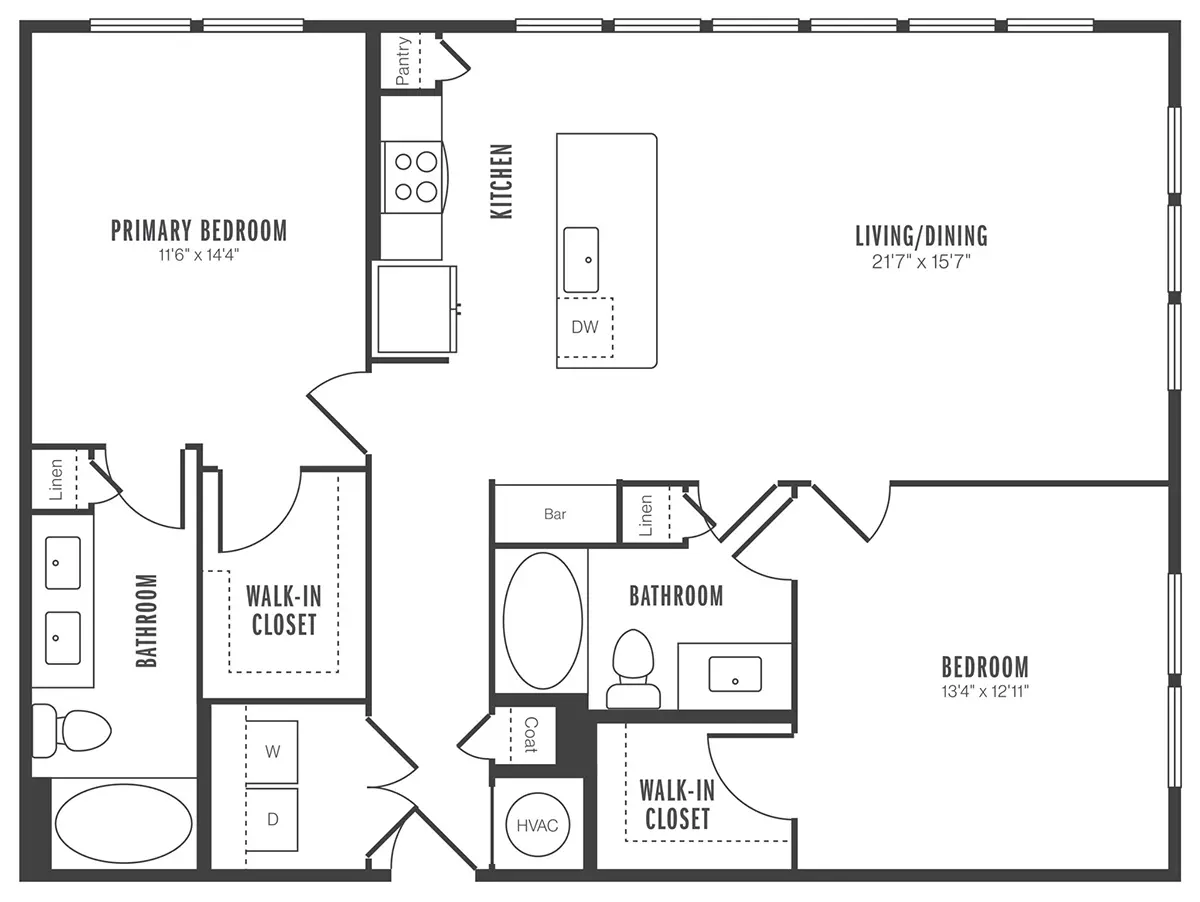 Alexan 5151 Houston Apartment Floorplan 23