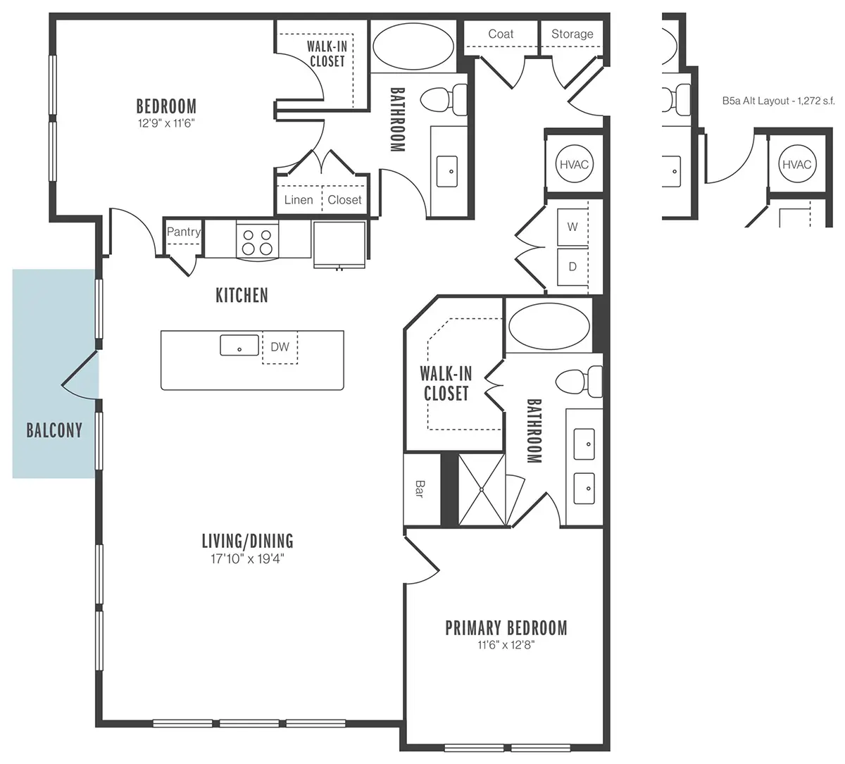 Alexan 5151 Houston Apartment Floorplan 24