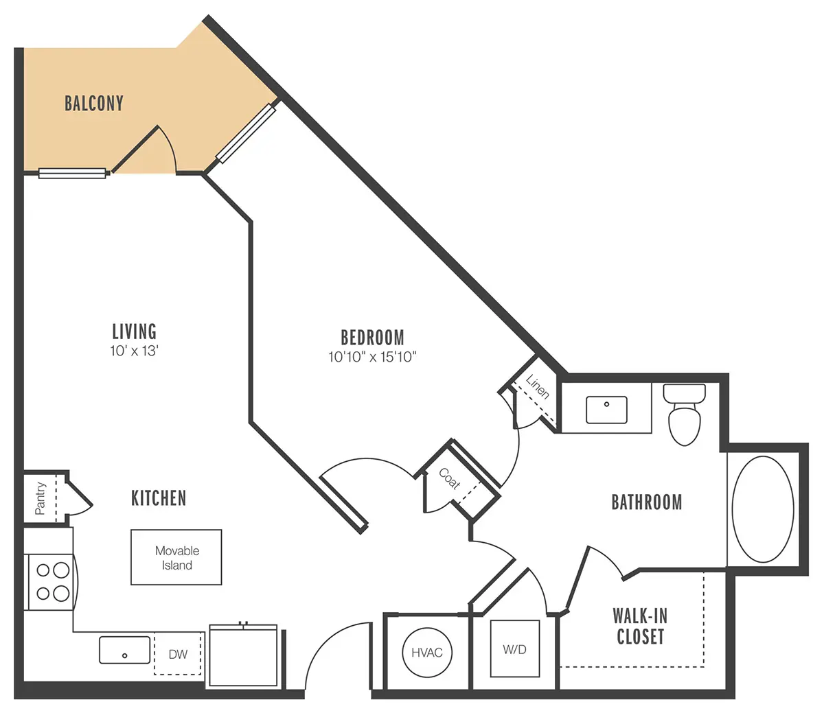 Alexan 5151 Houston Apartment Floorplan 4