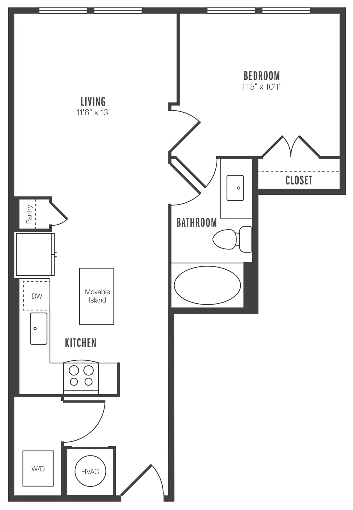 Alexan 5151 Houston Apartment Floorplan 7