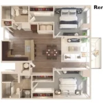 Allure Hermann Park Houston Apartments FloorPlan 16
