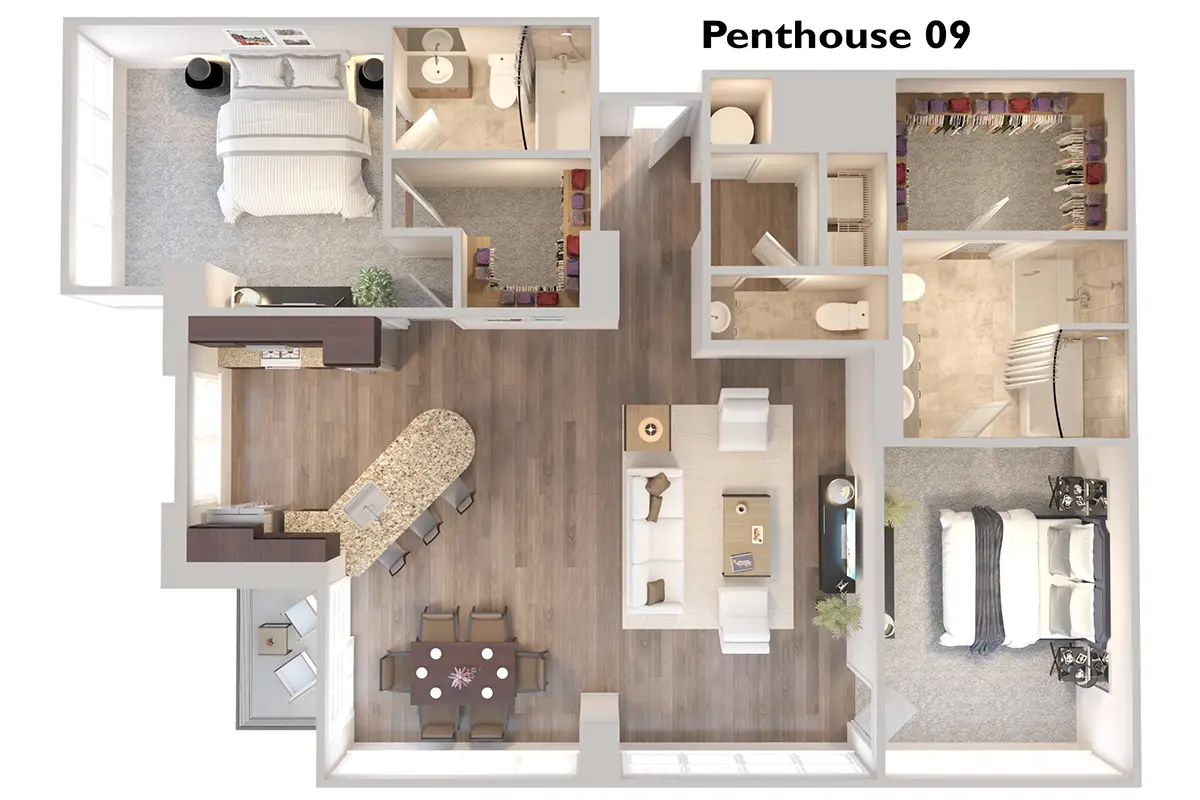 Allure Hermann Park Houston Apartments FloorPlan 28