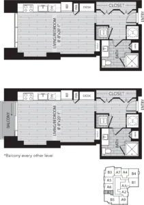 Aris Market Square Houston Apartment Floorplan 1