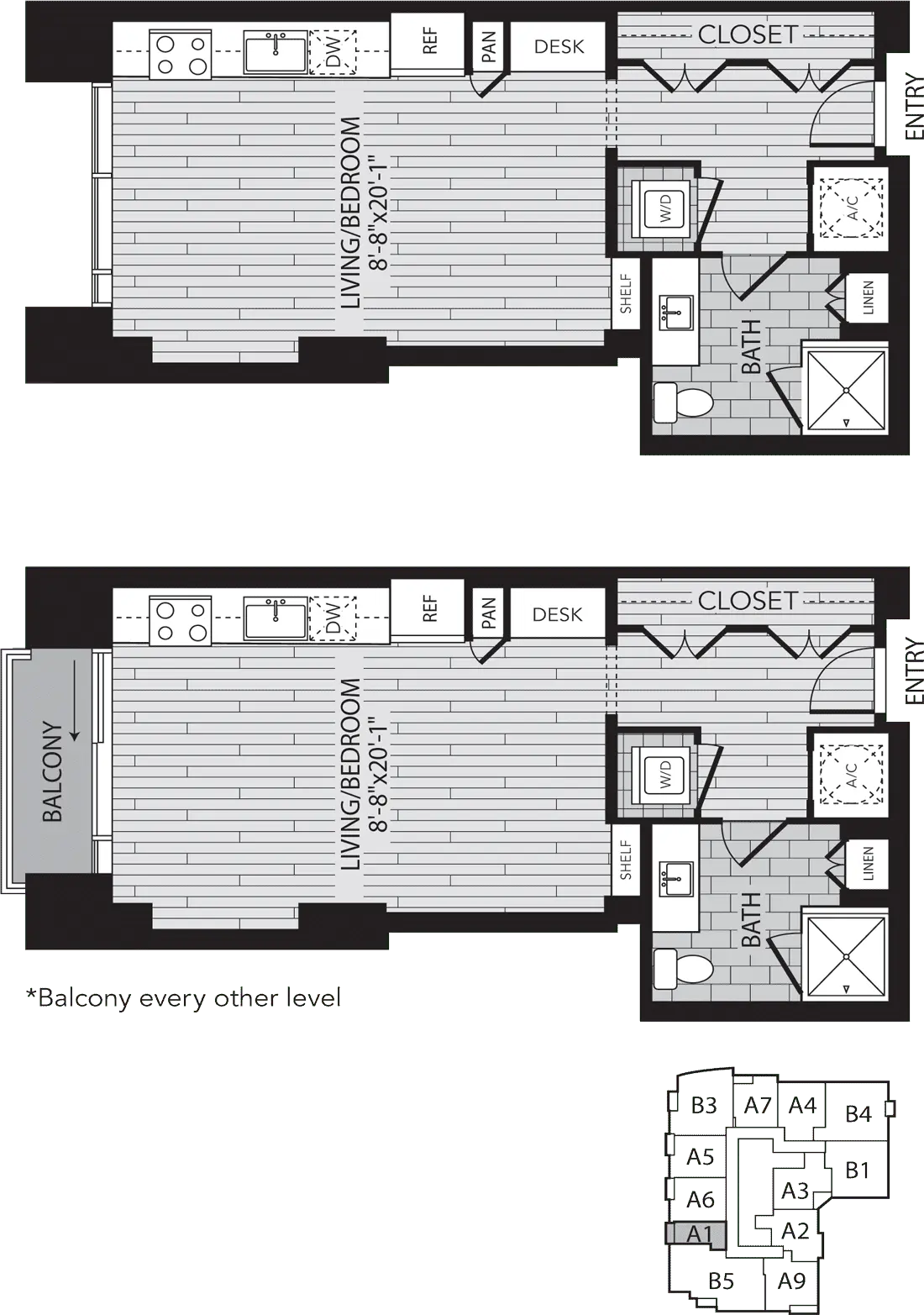 Aris Market Square Houston Apartment Floorplan 1