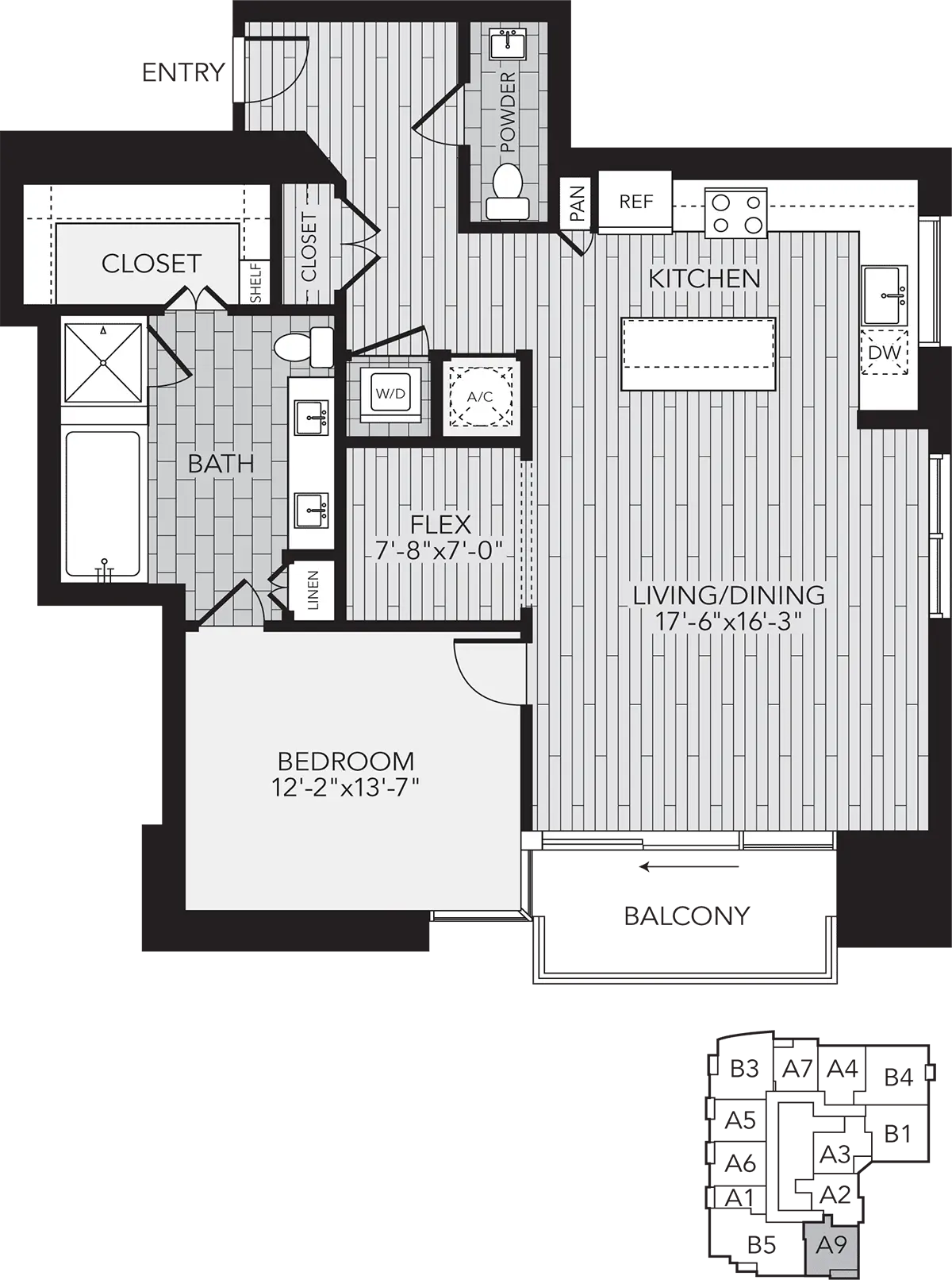 Aris Market Square Houston Apartment Floorplan 5