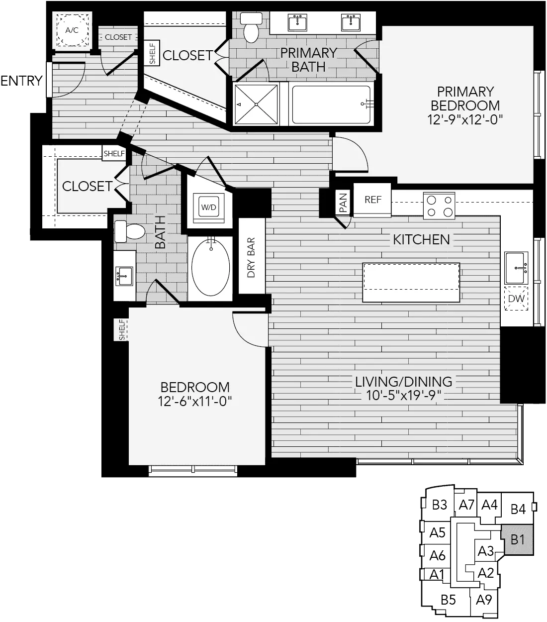 Aris Market Square Houston Apartment Floorplan 7