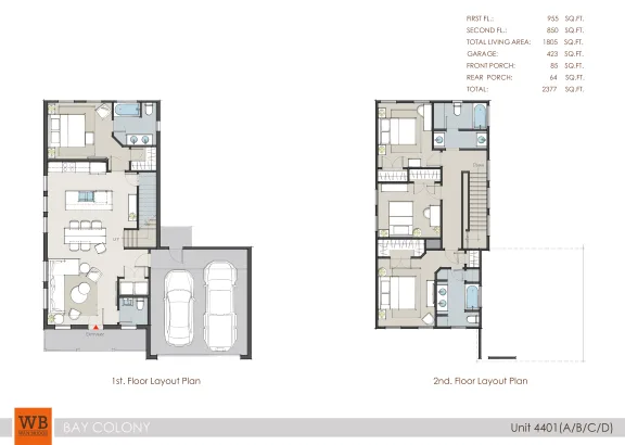 Bay Colony West Houston apartment floor plan 1
