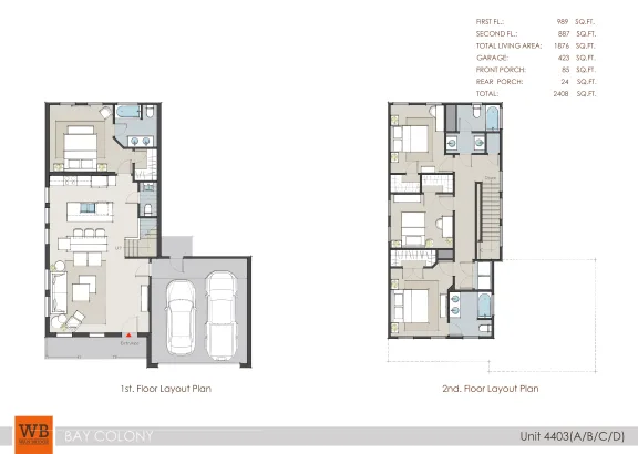 Bay Colony West Houston apartment floor plan 3