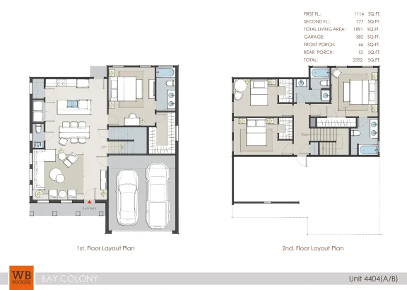 Bay Colony West Houston apartment floor plan 4