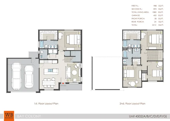 Bay Colony West Houston apartment floor plan 5
