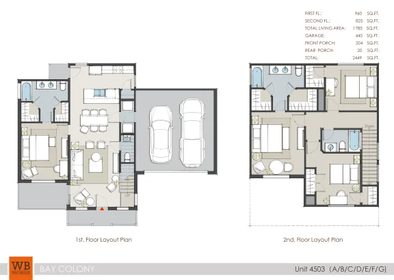 Bay Colony West Houston apartment floor plan 6