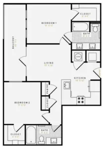 Boone Manor Houston Apartment Floorplan 10
