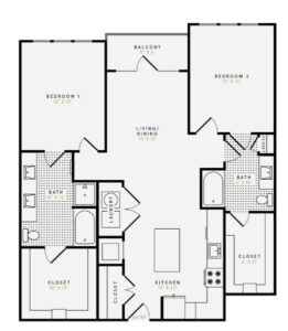 Boone Manor Houston Apartment Floorplan 13