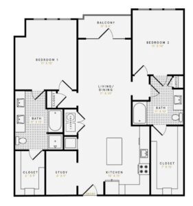 Boone Manor Houston Apartment Floorplan 15
