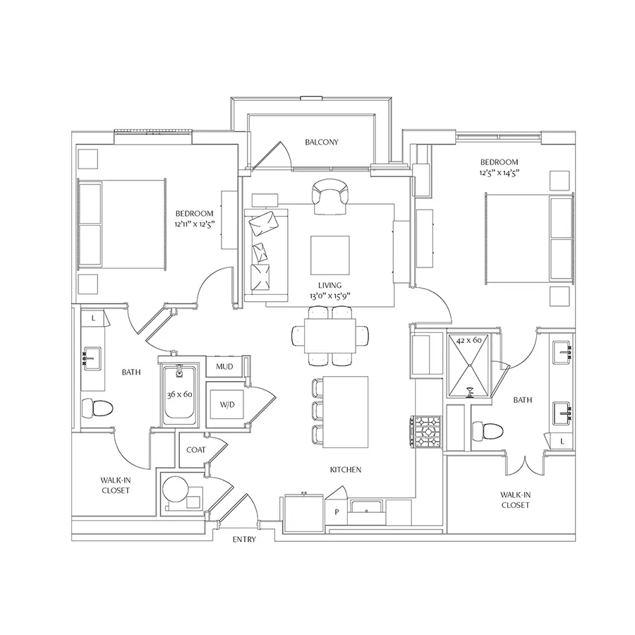 Bowen River Oaks Houston Apartments FloorPlan 9