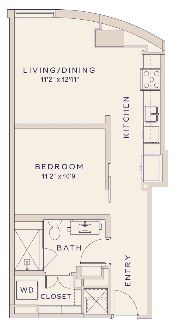 Brava Houston Apartment FloorPlan 1