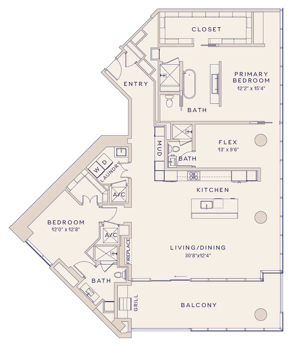 Brava Houston Apartment FloorPlan 12