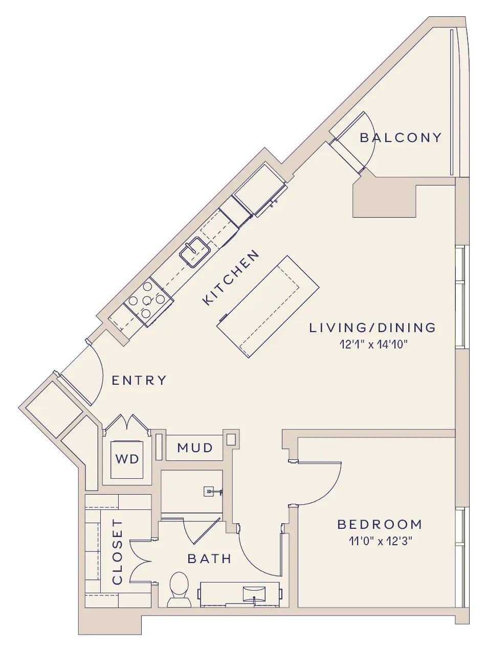 Brava Houston Apartment FloorPlan 3