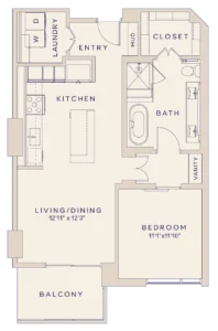 Brava Houston Apartment FloorPlan 4