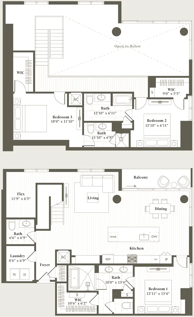 Parkside Residences Houston Apartment Floorplan 17