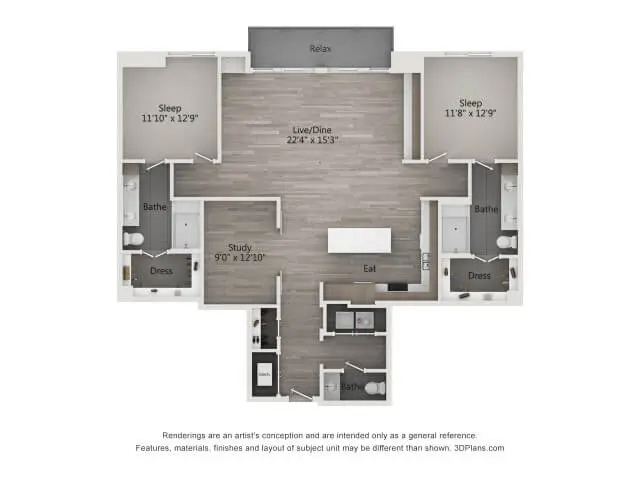 Catalyst Houston Apartments FloorPlan 26