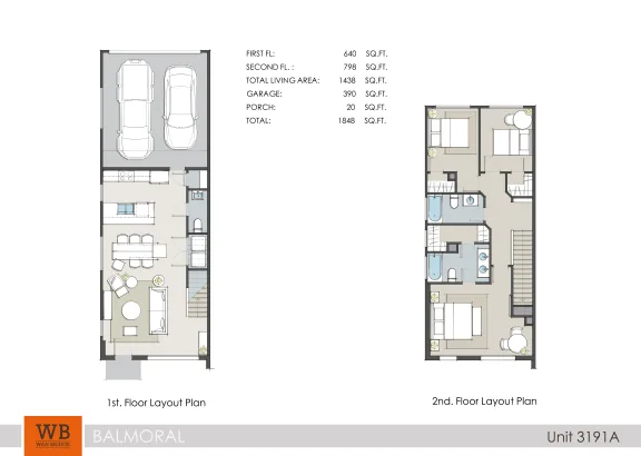 Clearwater at Balmoral Houston Apartments FloorPlan 1