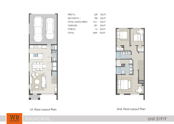 Clearwater at Balmoral Houston Apartments FloorPlan 2
