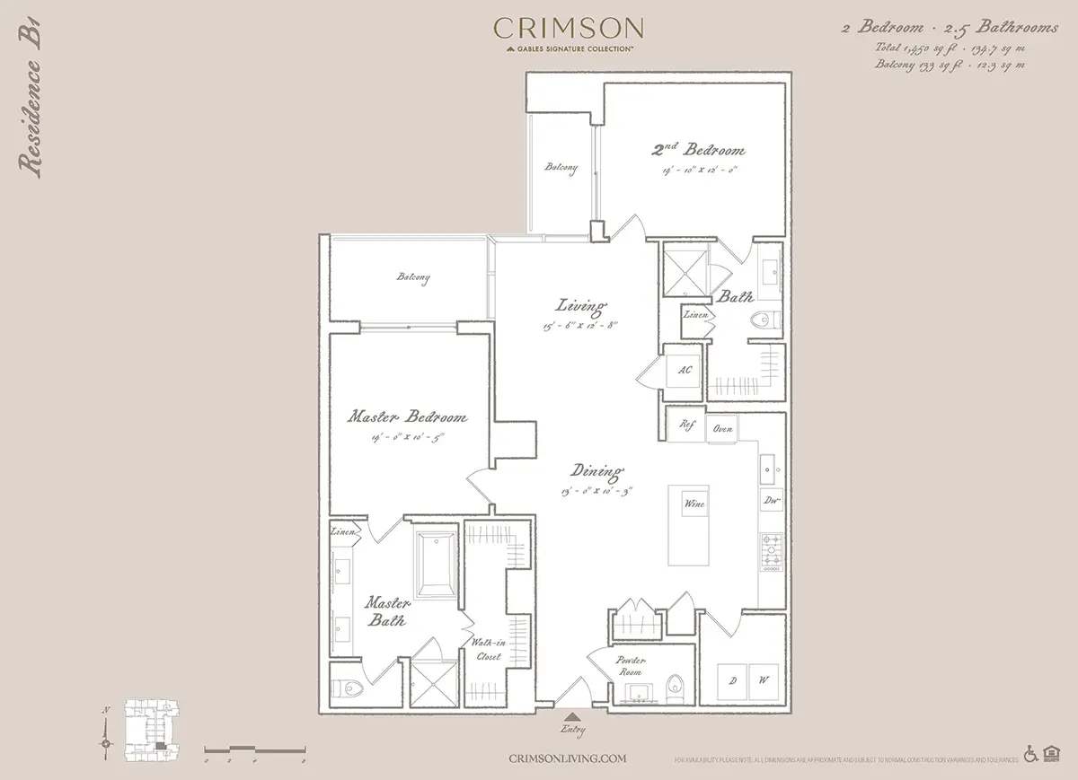 Crimson Houston Apartments FloorPlan 13