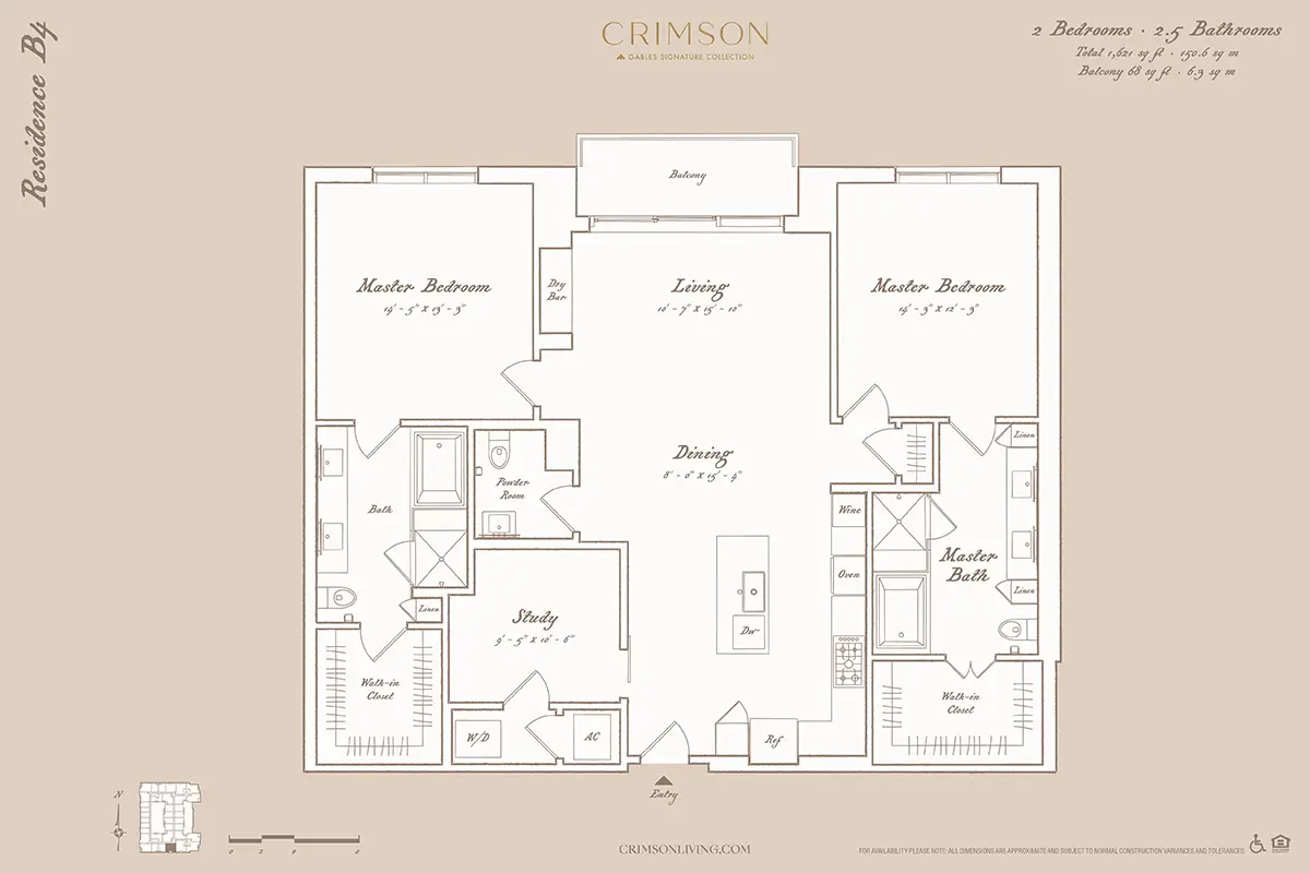 Crimson Houston Apartments FloorPlan 14