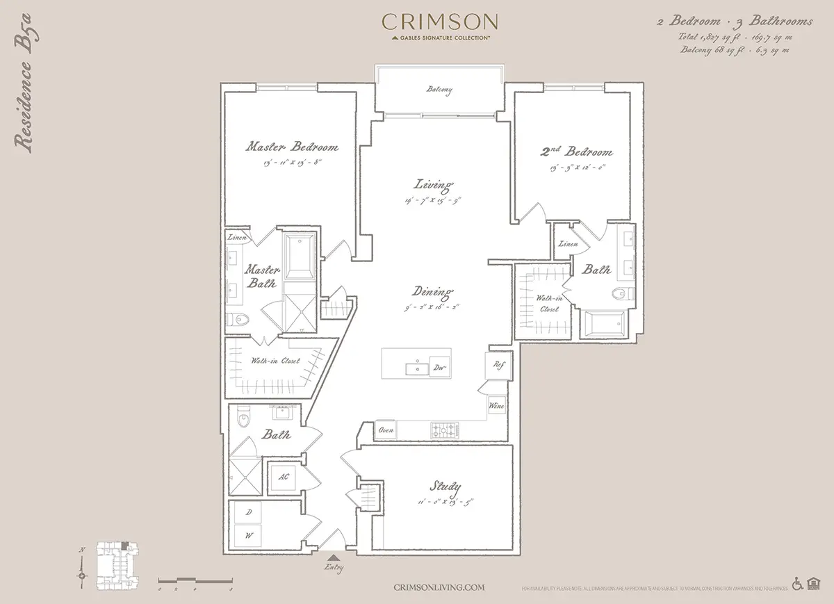 Crimson Houston Apartments FloorPlan 16
