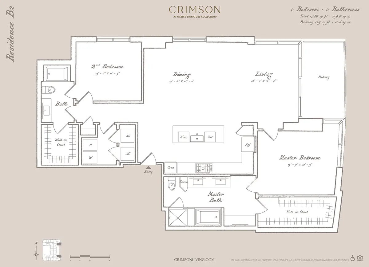 Crimson Houston Apartments FloorPlan 18