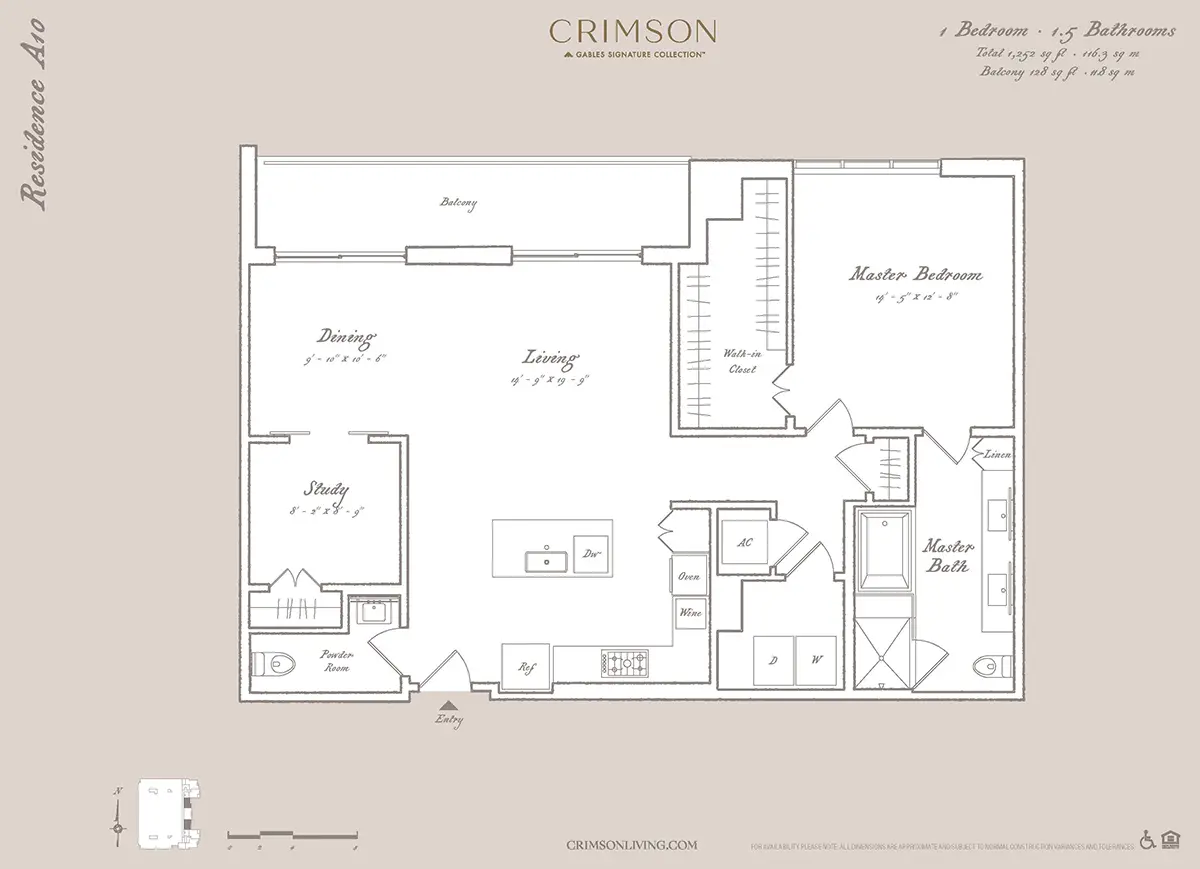 Crimson Houston Apartments FloorPlan 2