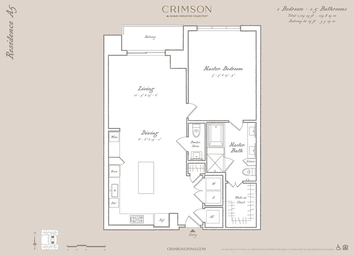 Crimson Houston Apartments FloorPlan 3