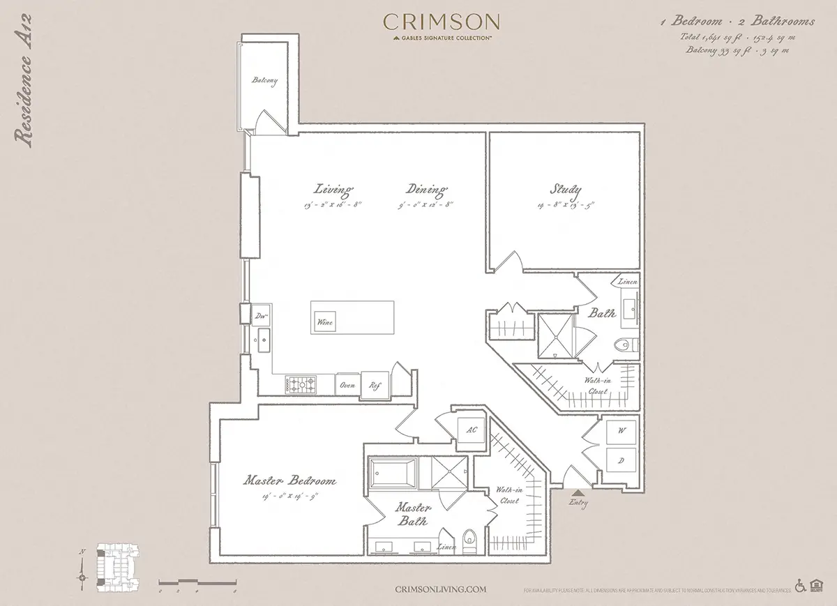 Crimson Houston Apartments FloorPlan 5