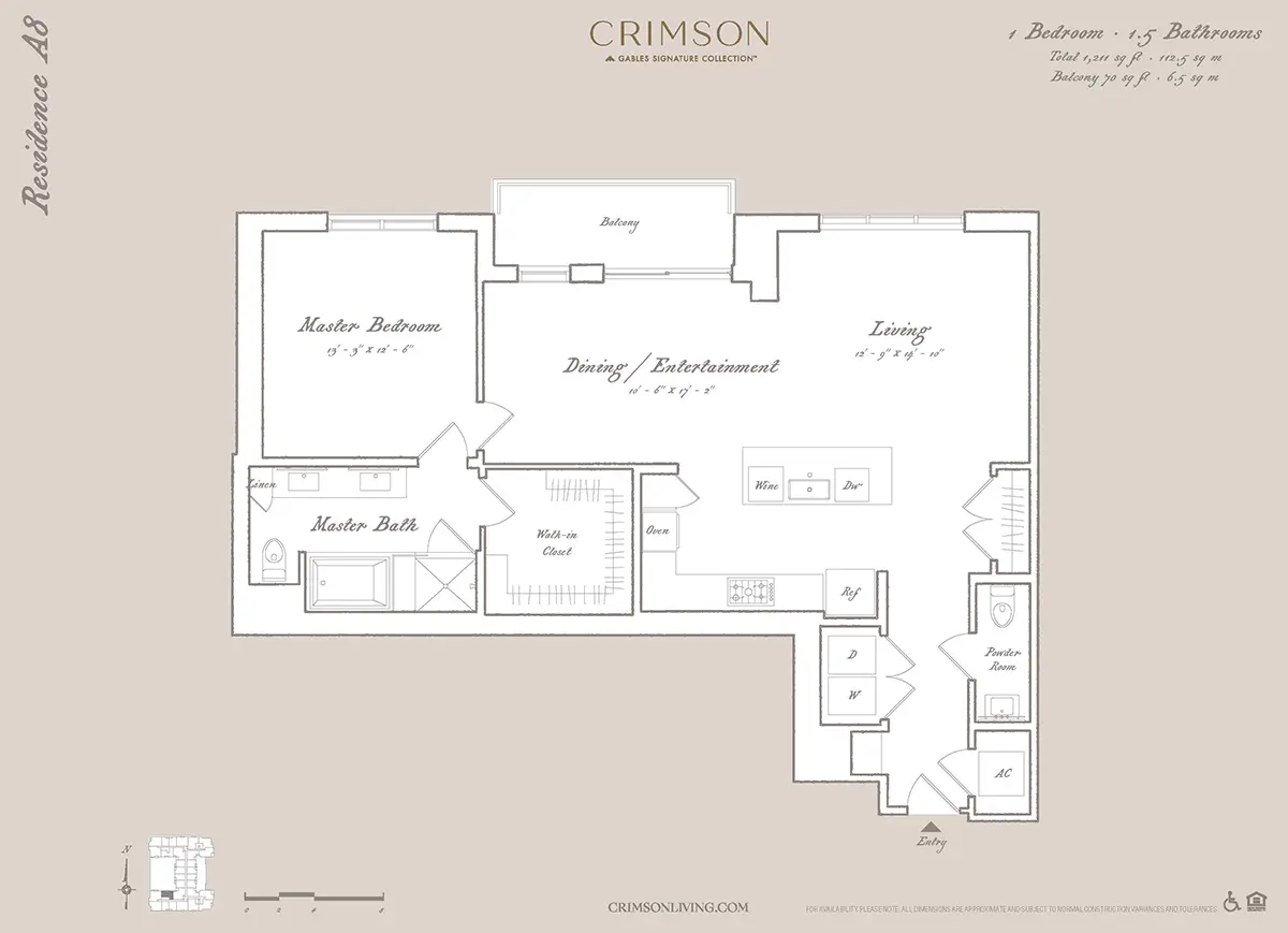 Crimson Houston Apartments FloorPlan 6