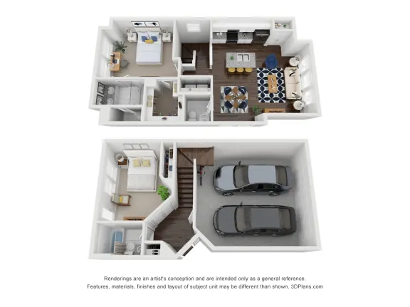 East Heights Houston apartments floor plan 1